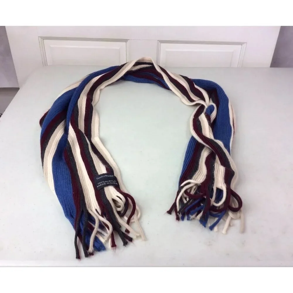 Stanley Blacker Mens Winter Scarf Striped